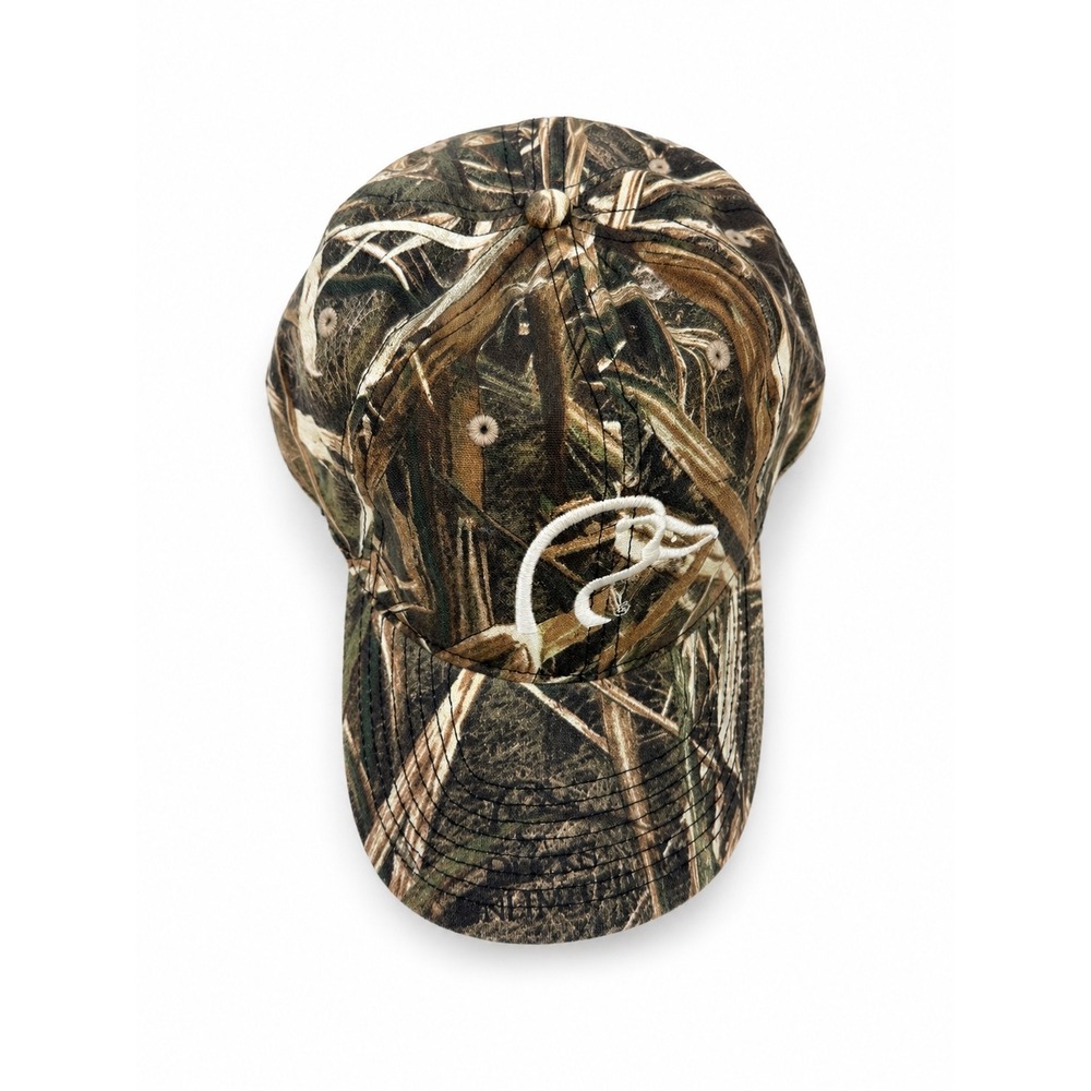 Ducks Unlimited Mossy Oak Camo Adjustable Strapback Hat Embroidered Logo NEW